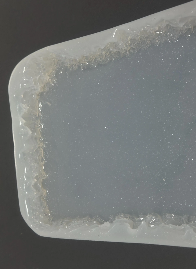 Large Rectangular Silicone Tray Mold Featuring Exquisite Crystal Edges