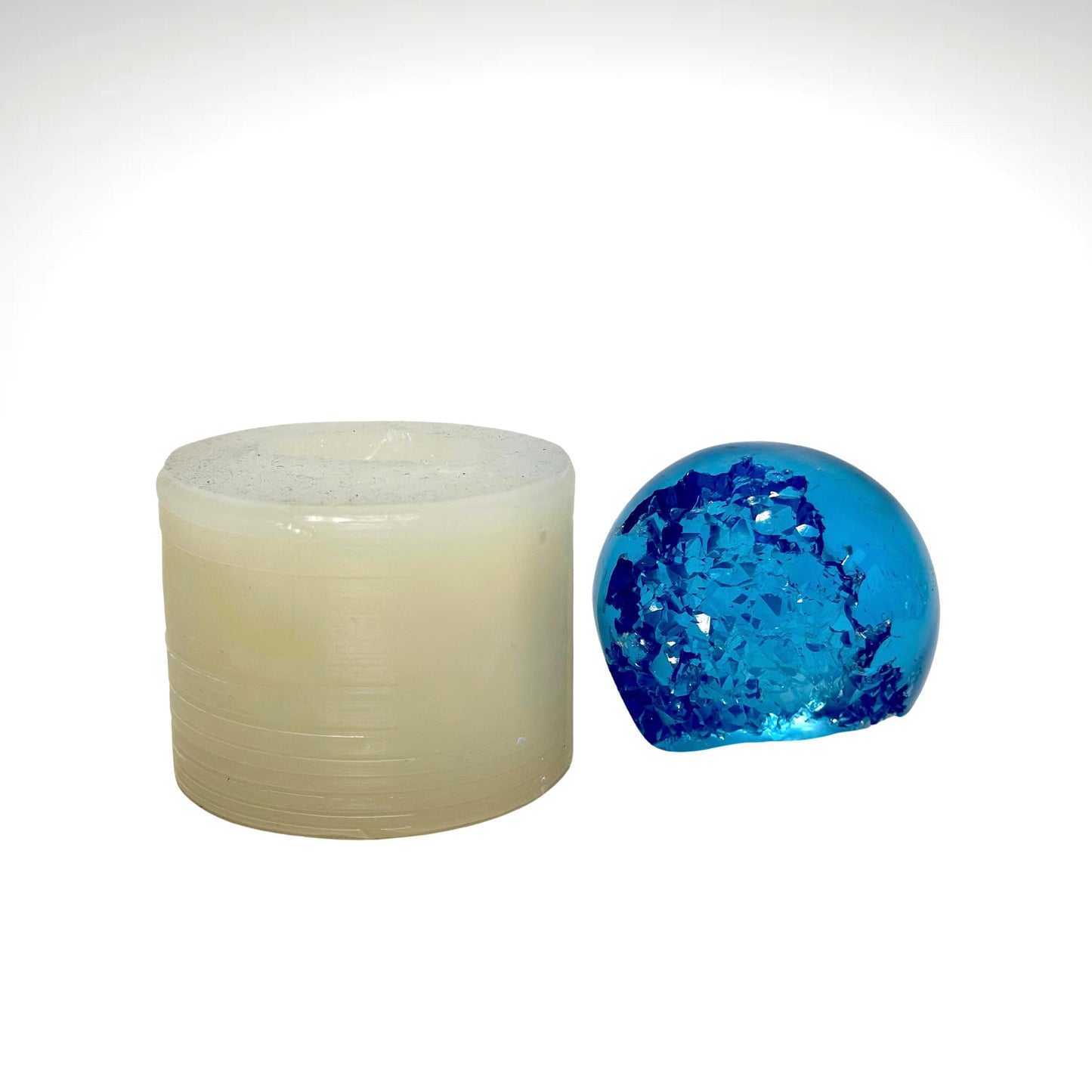 Geode Crystal Silicone Mold for Resin Crafts - Crystal Sphere DIY Mold Silicone Mold Ideas Decor Shop