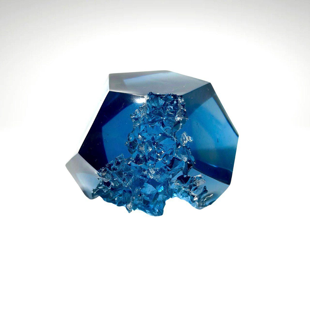 Faceted Sphere Geode Crystal Silicone Mold - DIY Resin Crafting Supplies Silicone Mold Ideas Decor Shop