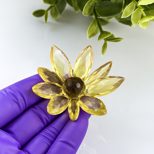 Elegant Crystal Flower Resin Mold for DIY Crafts, Delicate Floral Silicone Mold