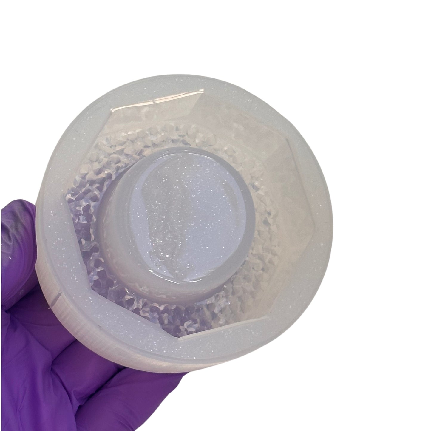 Crystal Candle Holder Silicone Mold for Epoxy Resin and Craft Projects