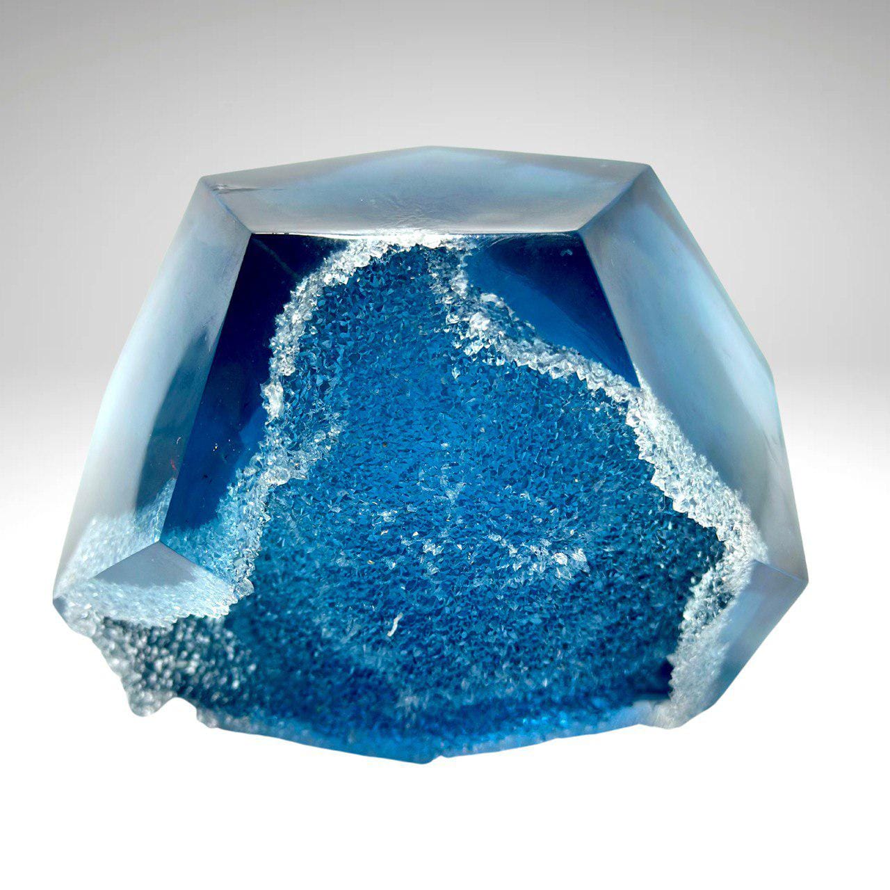 Large Geode Crystal Silicone Mold for Resin Crafting - Faceted Sphere Shape Silicone Mold Ideas Decor Shop