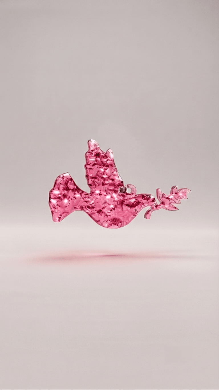 Druzy Peace Dove Resin Mold - Ideas Decor Shop