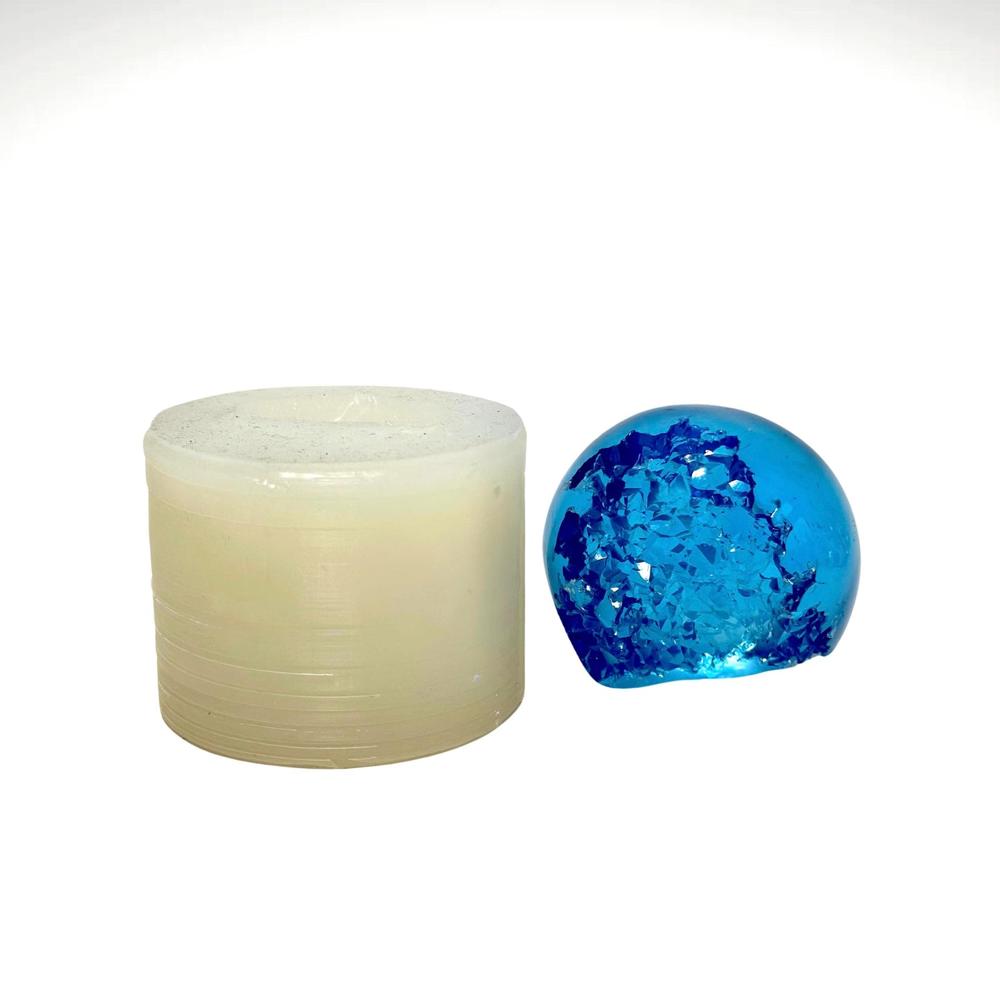 Geode Crystal Silicone Mold for Resin Crafts - Crystal Sphere DIY Mold Silicone Mold Ideas Decor Shop