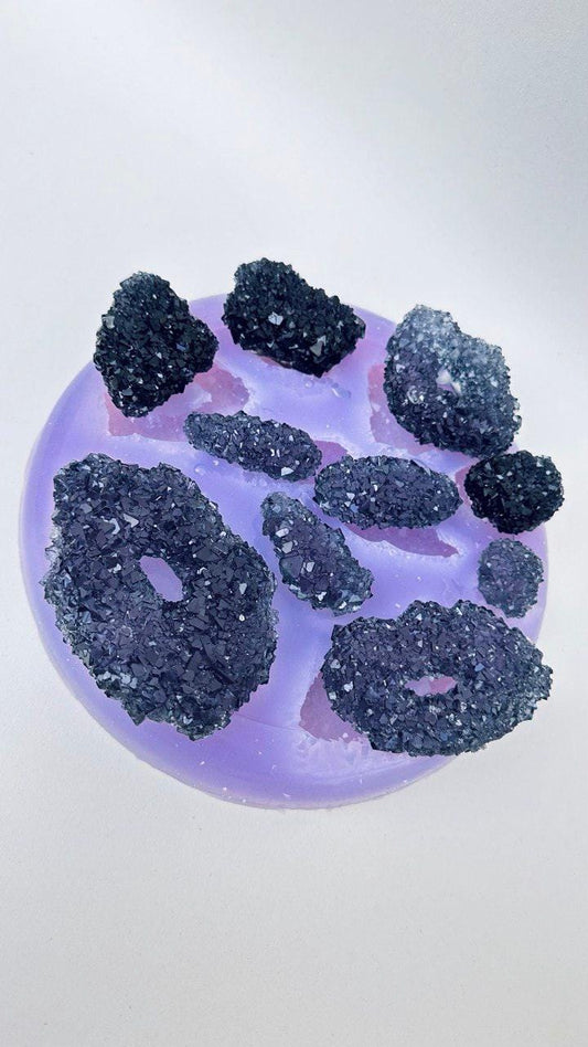 10 pcs Crystal Cluster Silicone Mold for Resin Jewelry Art Silicone Mold Ideas Decor Shop Default Title