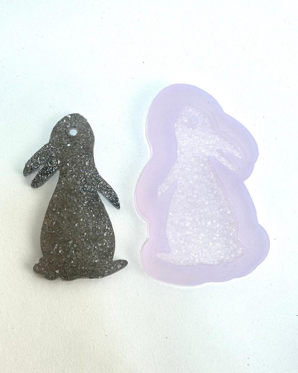 Crystal Bunny Mold – Druzy Resin Figurine Silicone Resin Molds Ideas Decor Shop