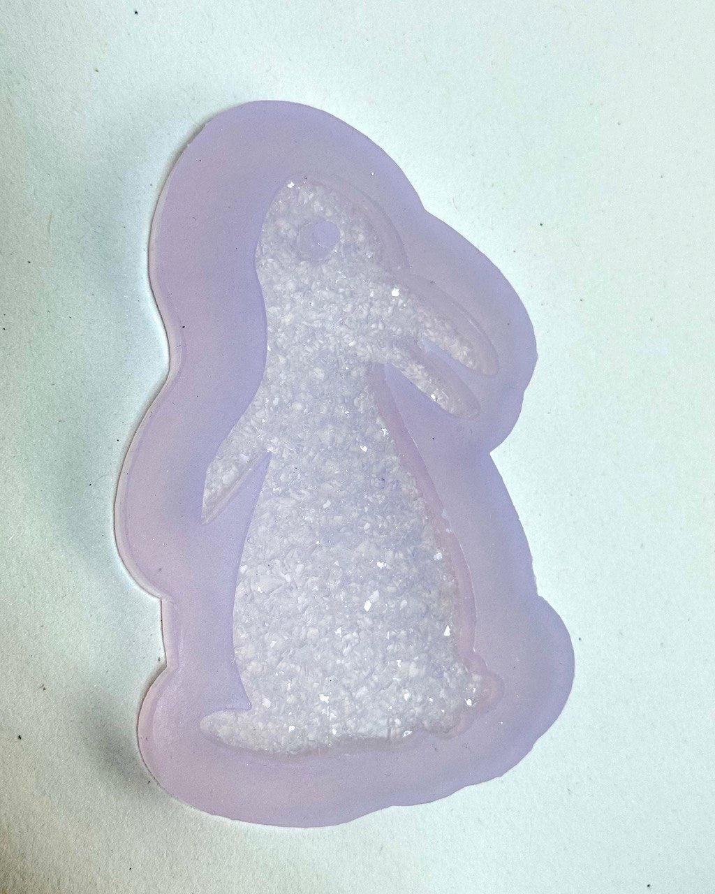 Crystal Bunny Mold – Druzy Resin Figurine Silicone Resin Molds Ideas Decor Shop