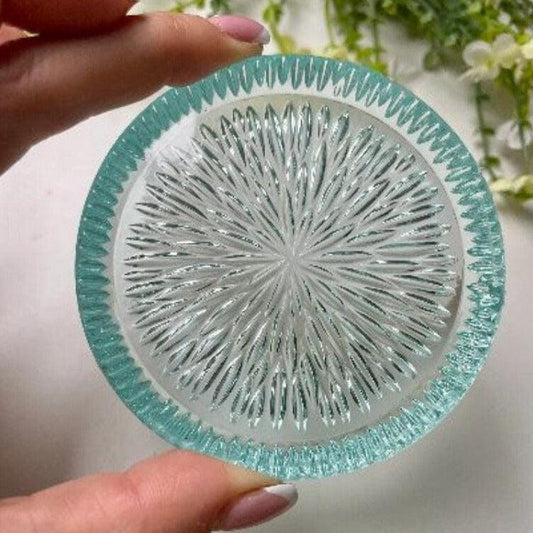 Flower Coaster Silicone Mold for Resin with Elegant Floral Details Resin Molds Ideas Decor Shop Default Title