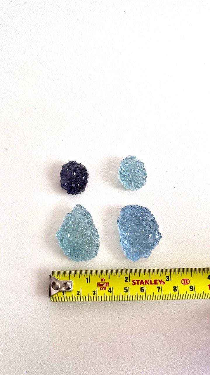 4 Pc Crystal Cluster Silicone Mold Set for DIY Resin Druzy Art Silicone Mold Ideas Decor Shop