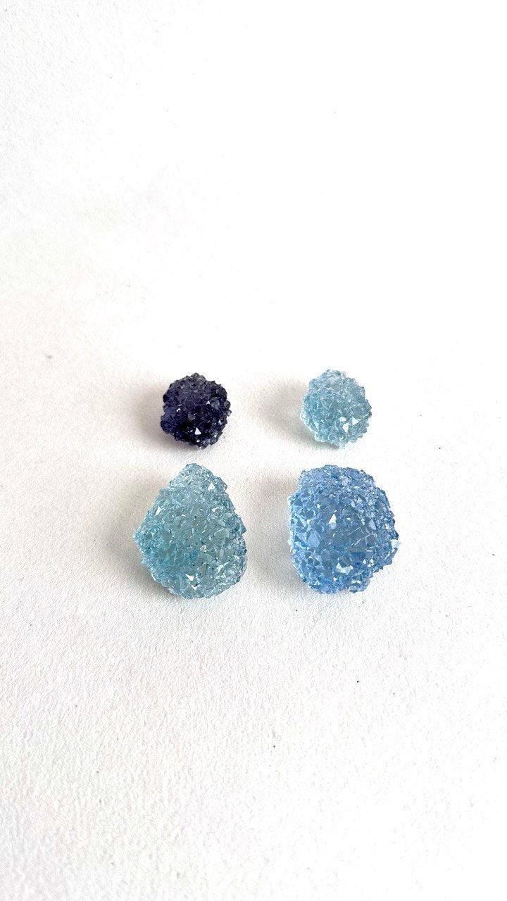 4 Pc Crystal Cluster Silicone Mold Set for DIY Resin Druzy Art Silicone Mold Ideas Decor Shop