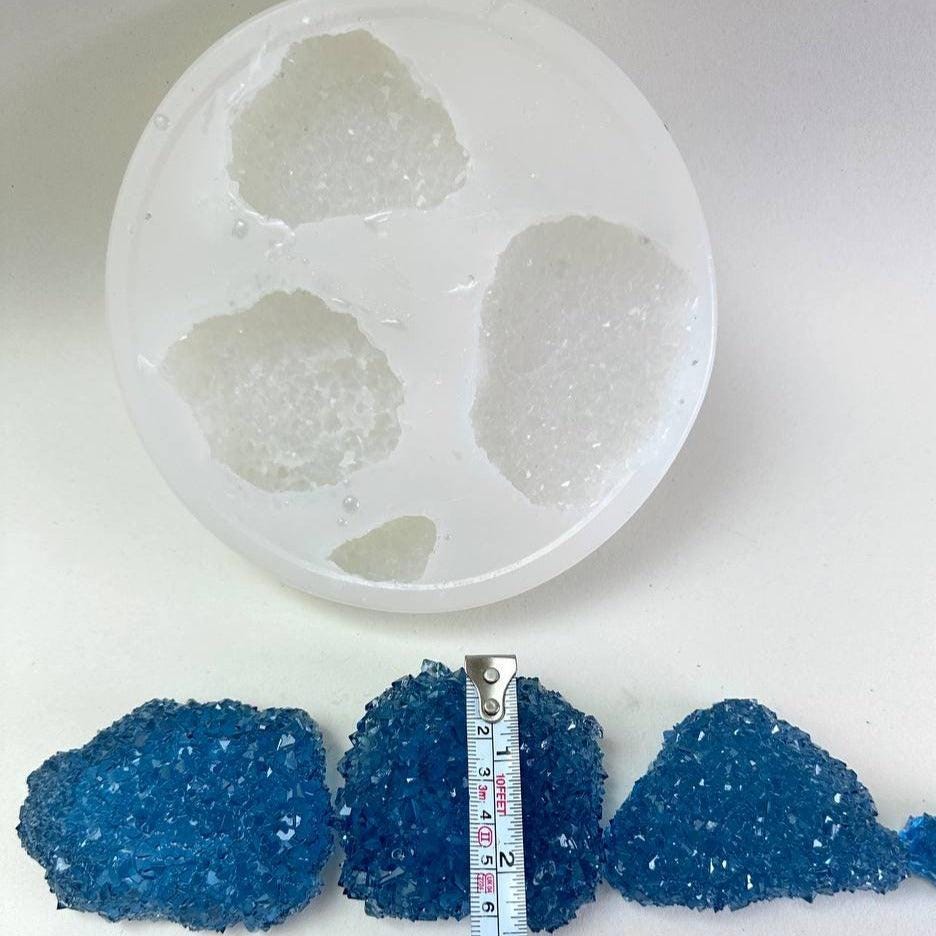 4 Shine Crystal Cluster Silicone Mold for Resin and Craft Projects Resin Molds Ideas Decor Shop