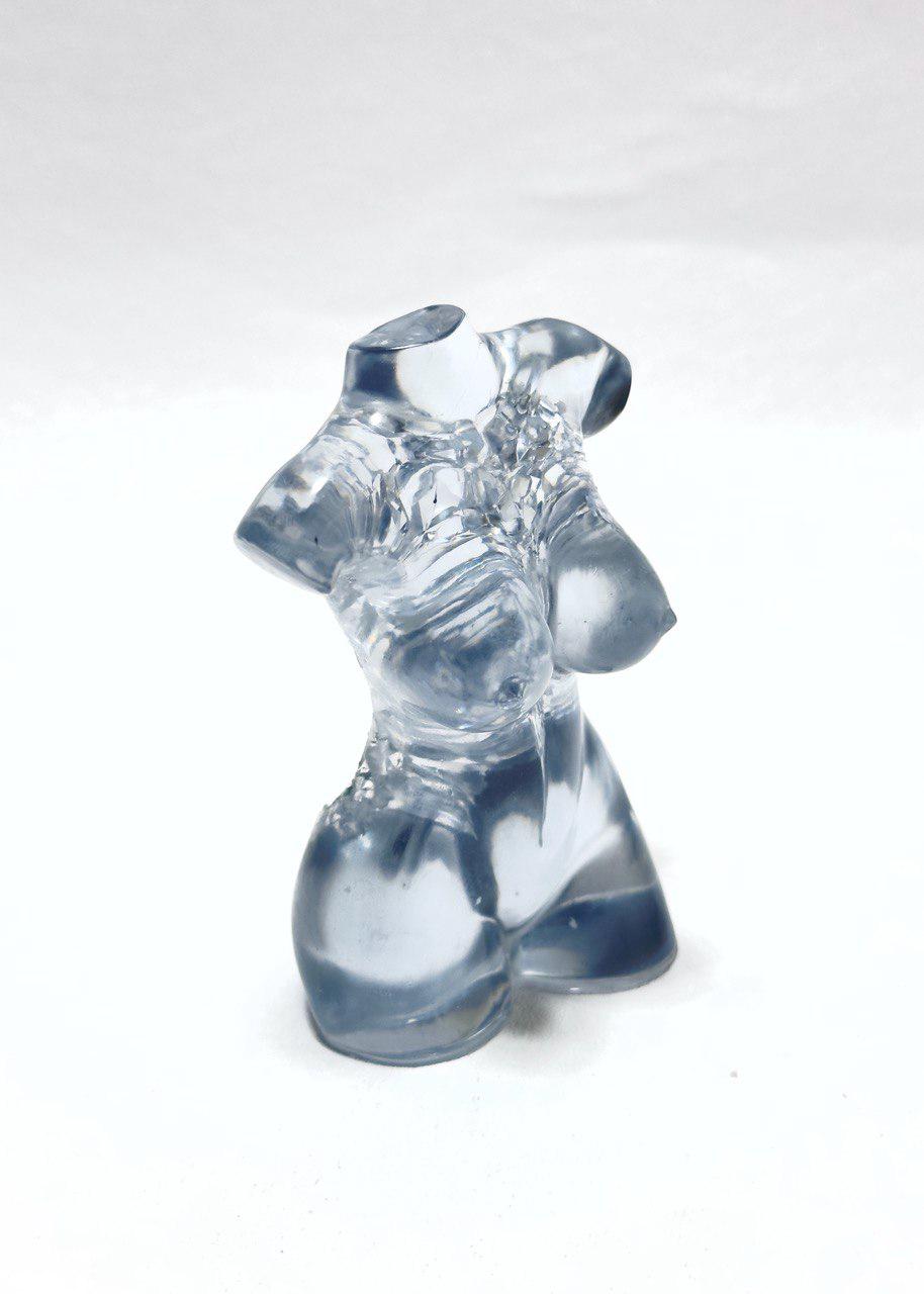 Silicone Geode Crystal Mold - Female Torso Sculpture Mold Resin Molds Ideas Decor Shop