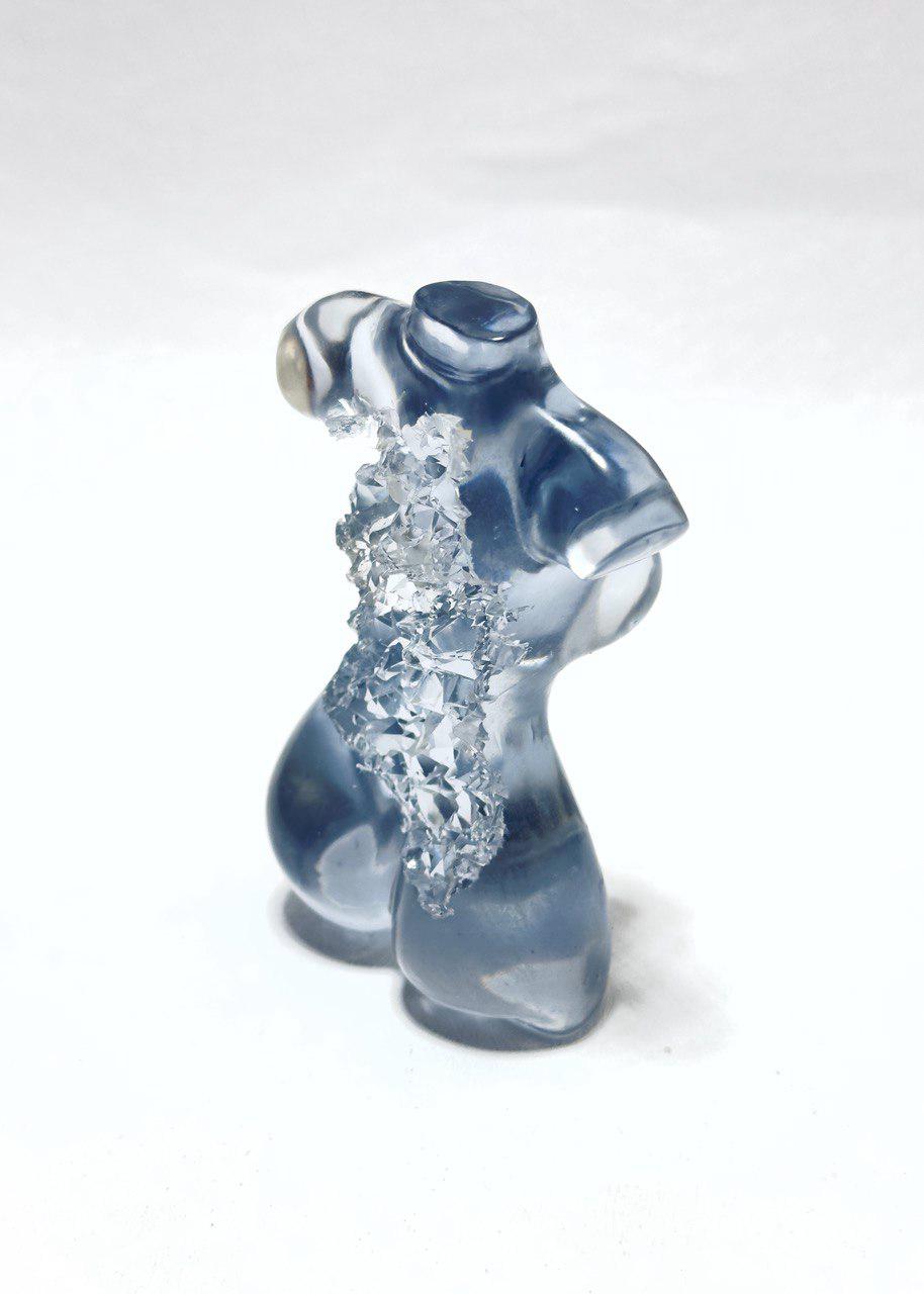 Silicone Geode Crystal Mold - Female Torso Sculpture Mold Resin Molds Ideas Decor Shop