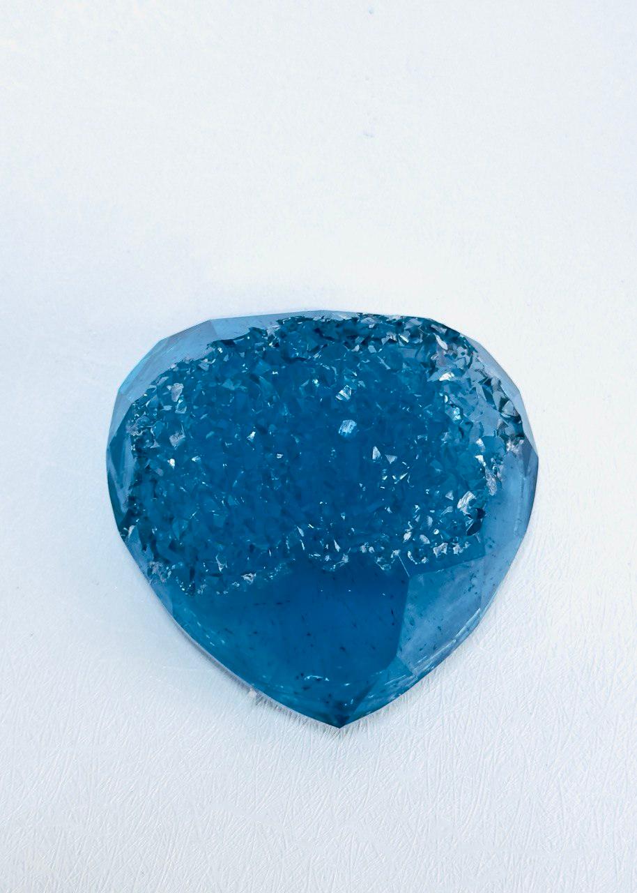 Crystal Geode Heart Druzy Silicone Mold for Resin and Epoxy Creations Resin Molds Ideas Decor Shop