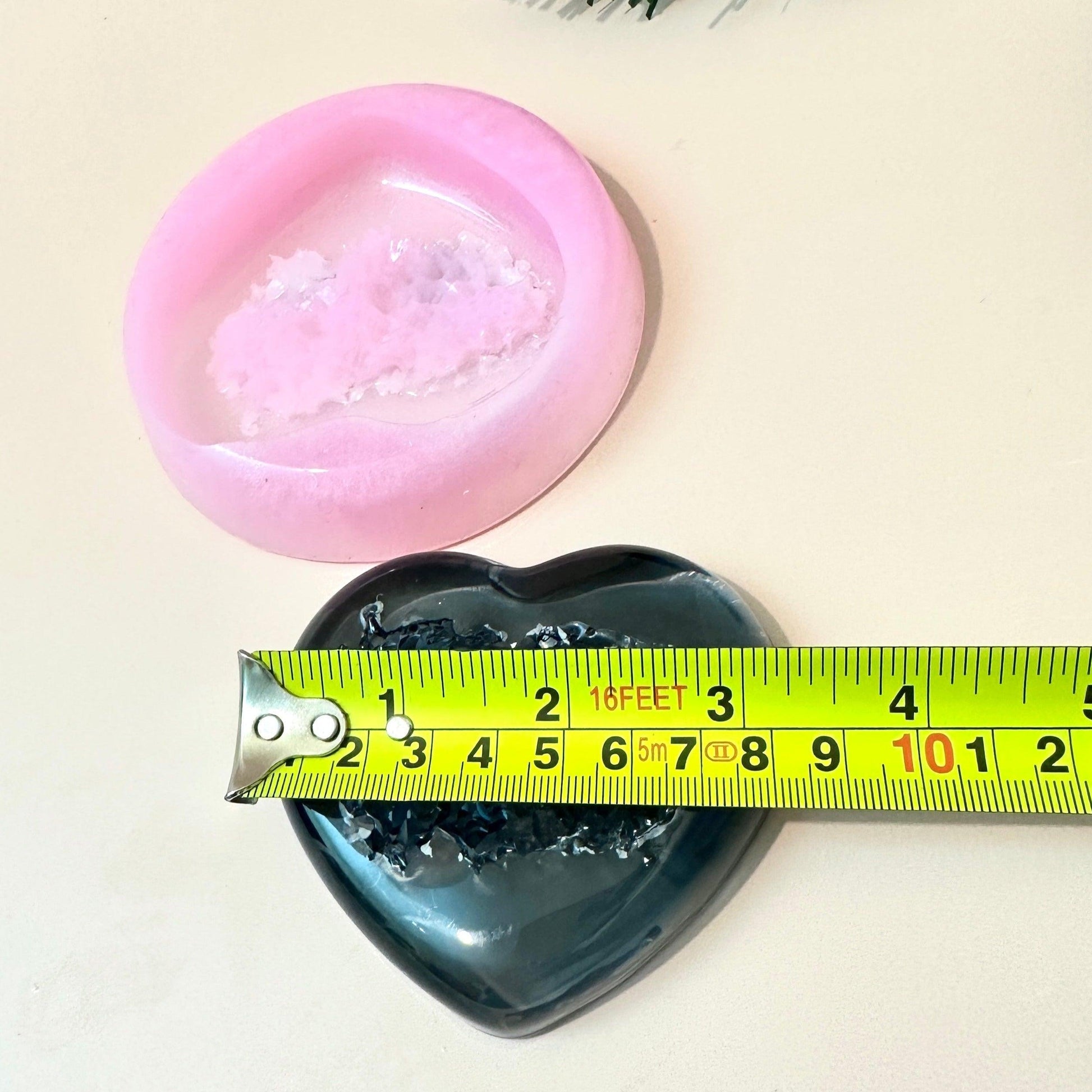 Druzy Crystal Geode Heart Silicone Mold for Resin Jewelry and Crafts Resin Molds Ideas Decor Shop