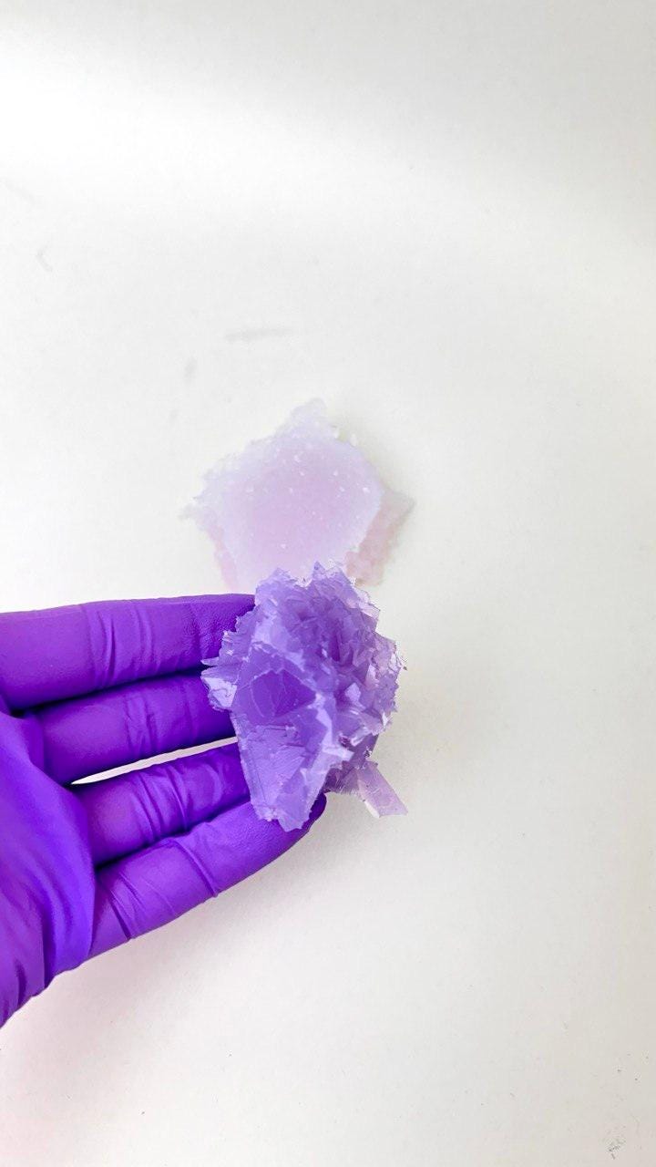 Sparkling Amethyst Druzy Insert Mold Set - 2 Silicone Crystal Molds Resin Molds Ideas Decor Shop