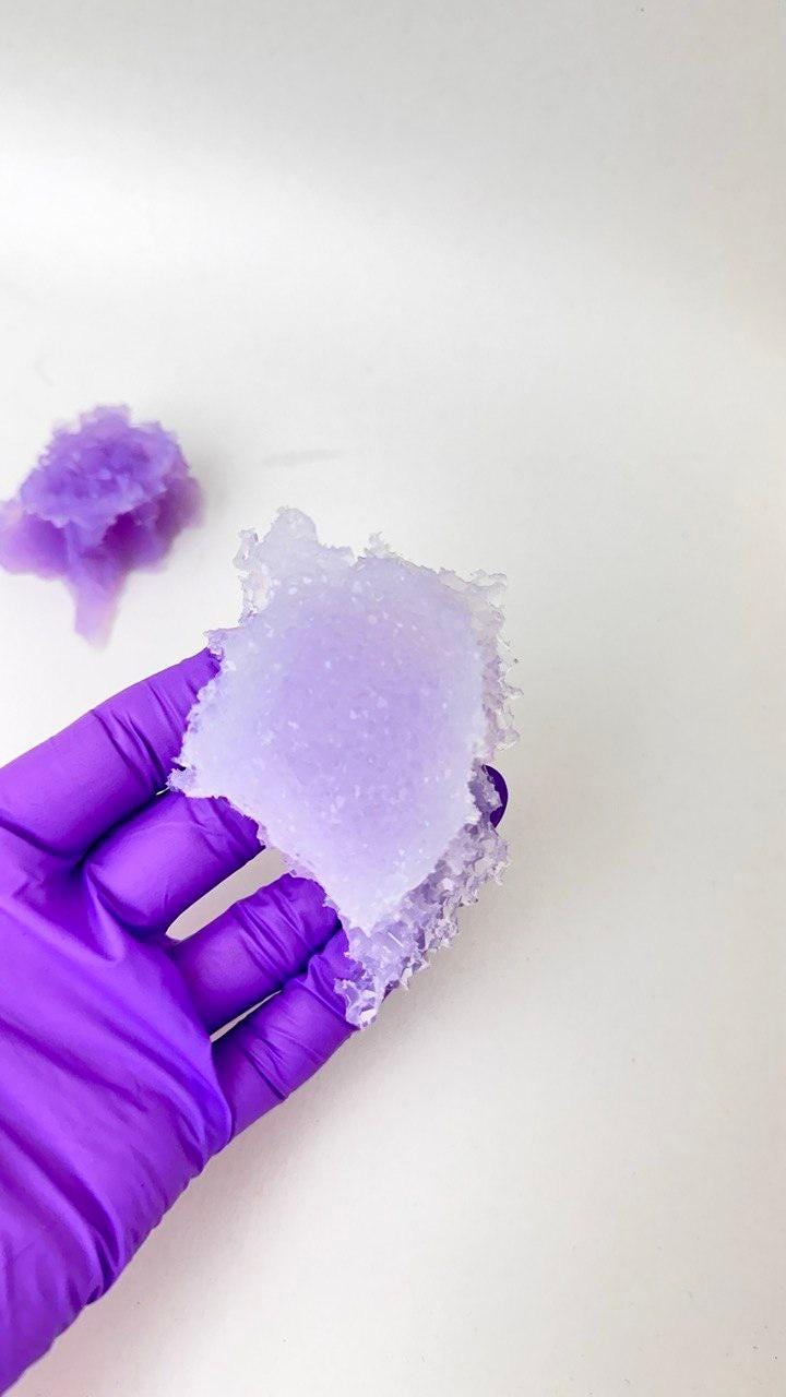 Sparkling Amethyst Druzy Insert Mold Set - 2 Silicone Crystal Molds Resin Molds Ideas Decor Shop