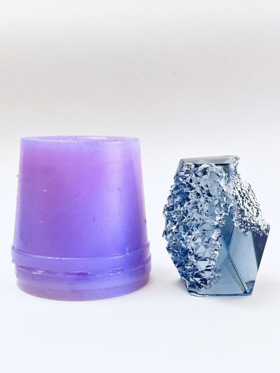 Geode Crystal Silicone Mold for Stunning Resin Art Creations Silicone Mold Ideas Decor Shop