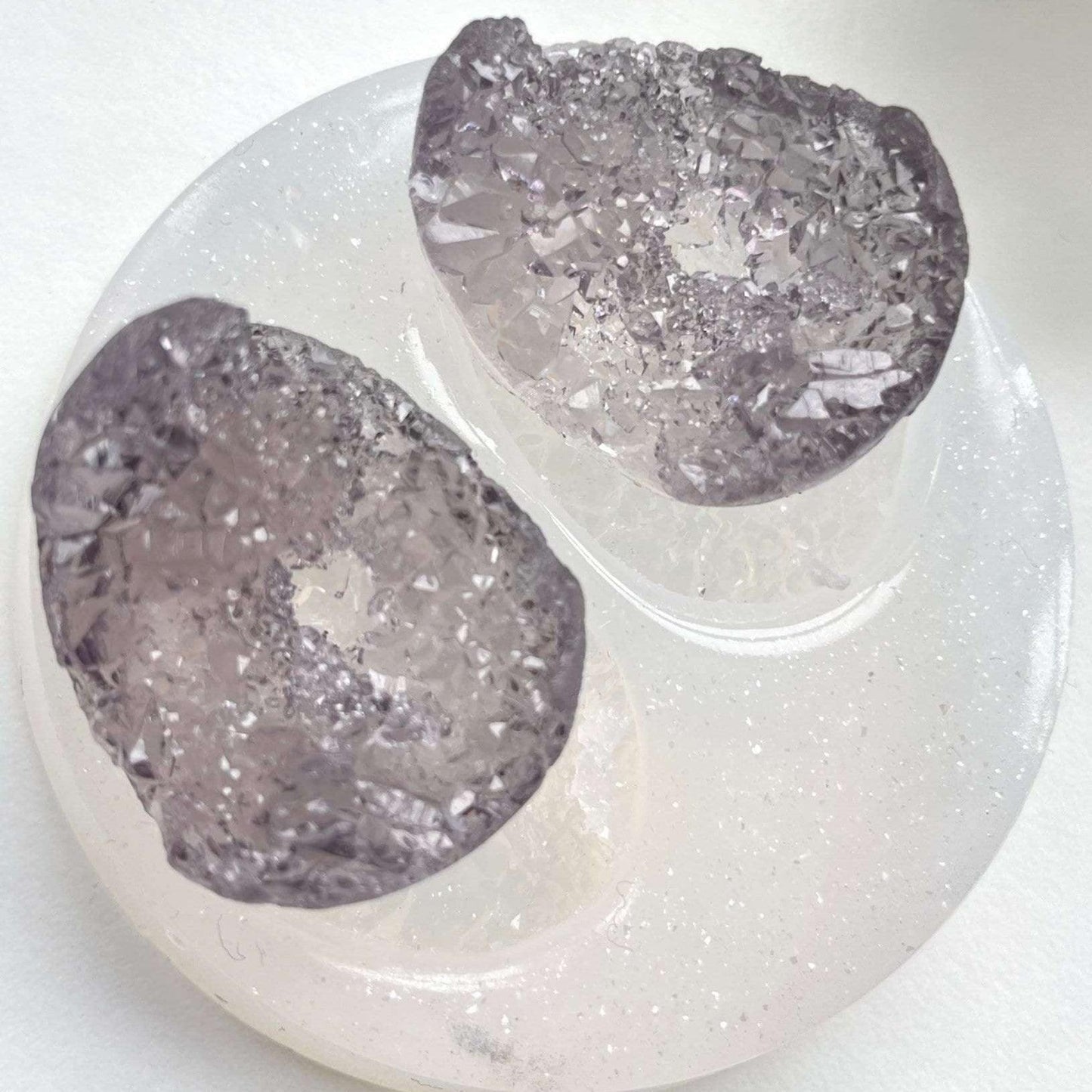 Sparkle Jewelry Collection - 2 PC Mini Crystal Cluster Silicone Mold Resin Molds Ideas Decor Shop