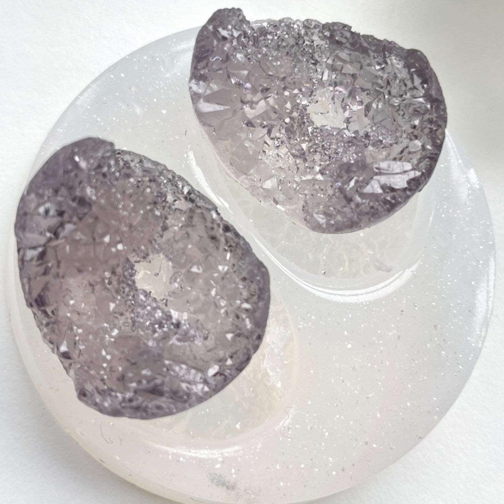 Sparkle Jewelry Collection - 2 PC Mini Crystal Cluster Silicone Mold Resin Molds Ideas Decor Shop