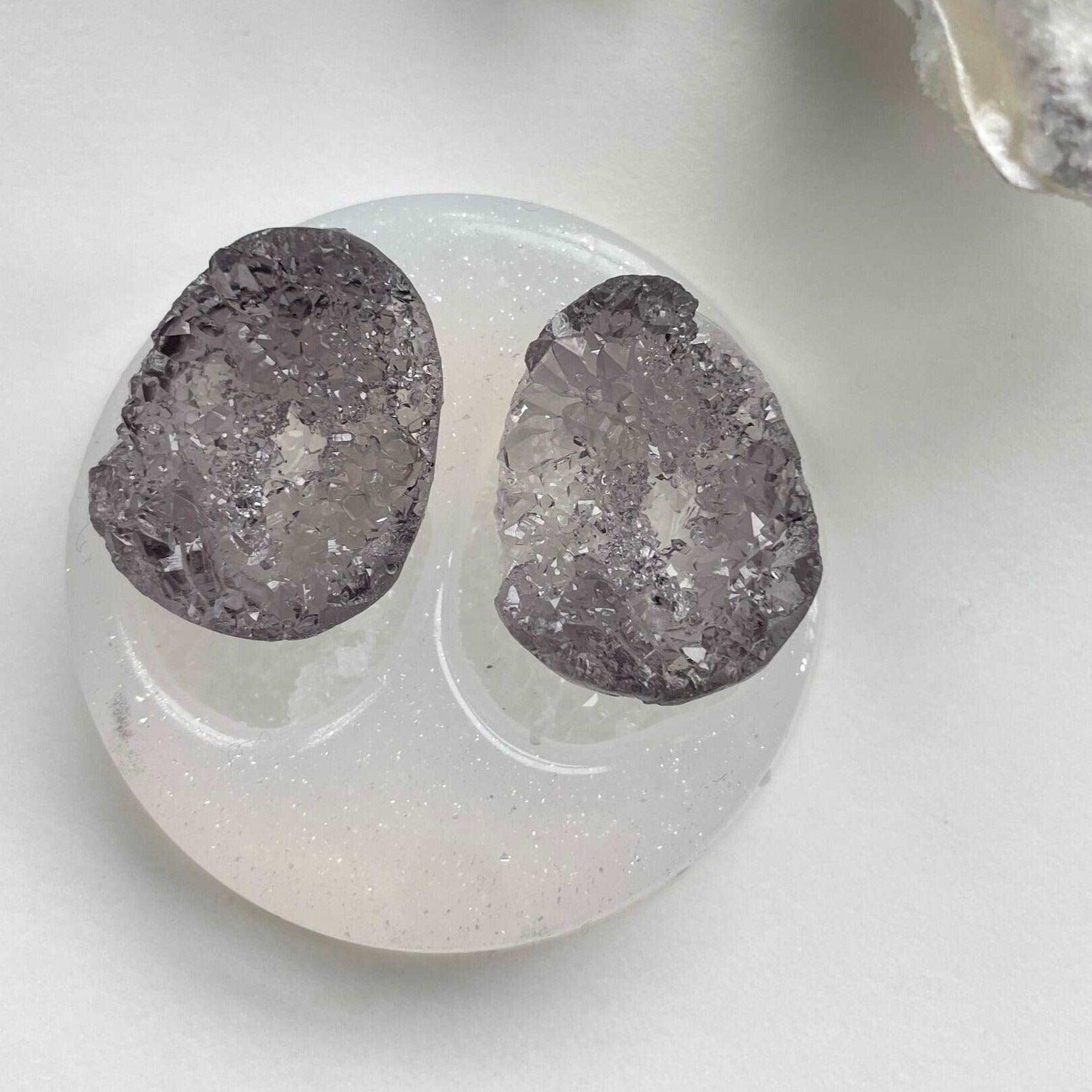 Sparkle Jewelry Collection - 2 PC Mini Crystal Cluster Silicone Mold Resin Molds Ideas Decor Shop
