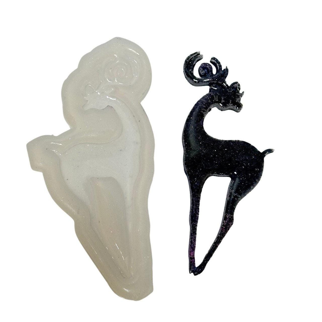 Amazing Christmas Deer Silicone Mold for Resin Art Crafting Resin Molds Ideas Decor Shop