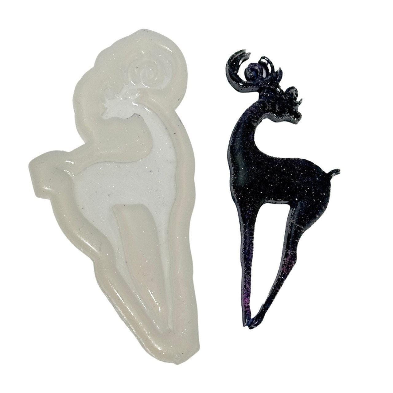 Amazing Christmas Deer Silicone Mold for Resin Art Crafting Resin Molds Ideas Decor Shop