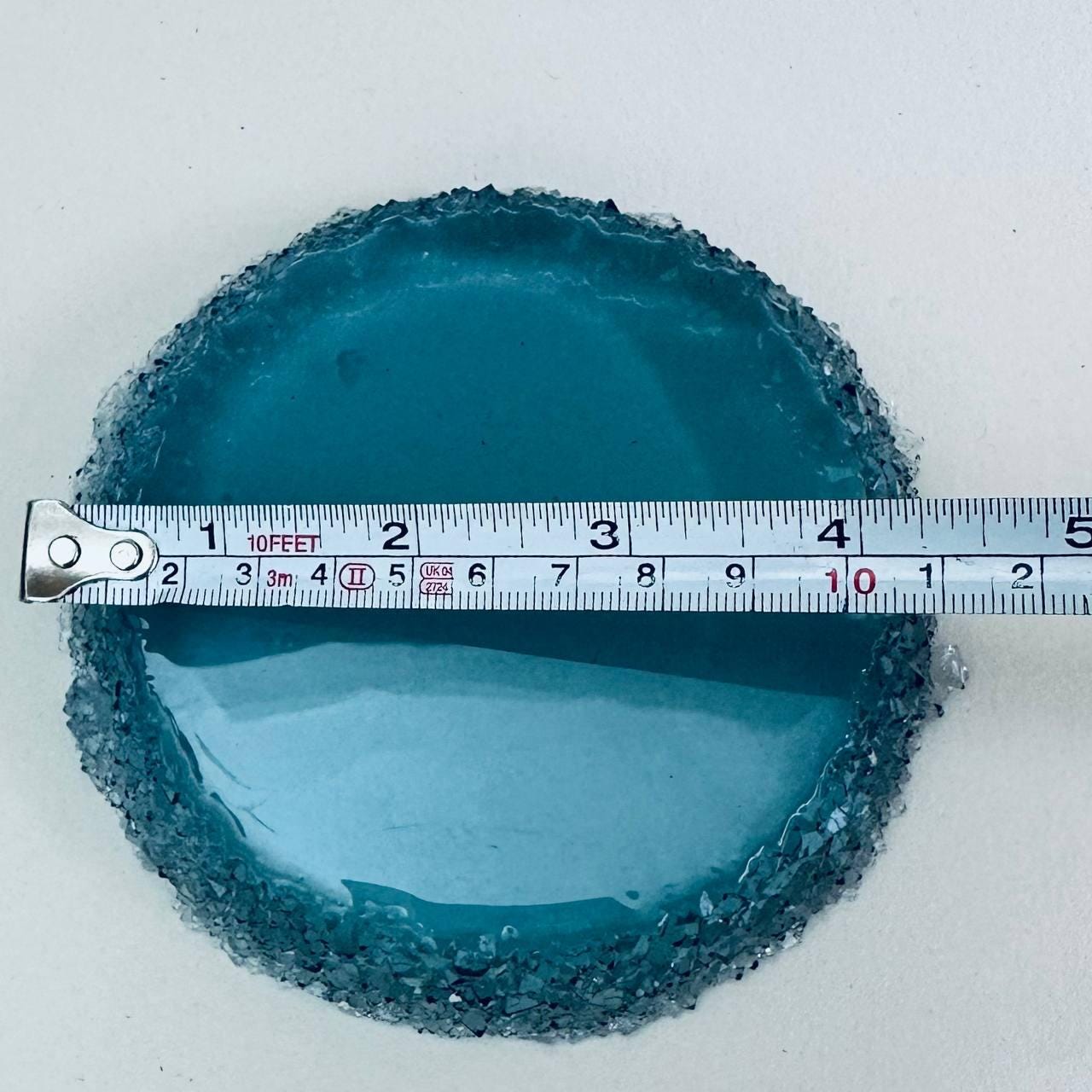 New Sparkle Coaster with Crystal Edges Silicone Mold Resin Molds Ideas Decor Shop