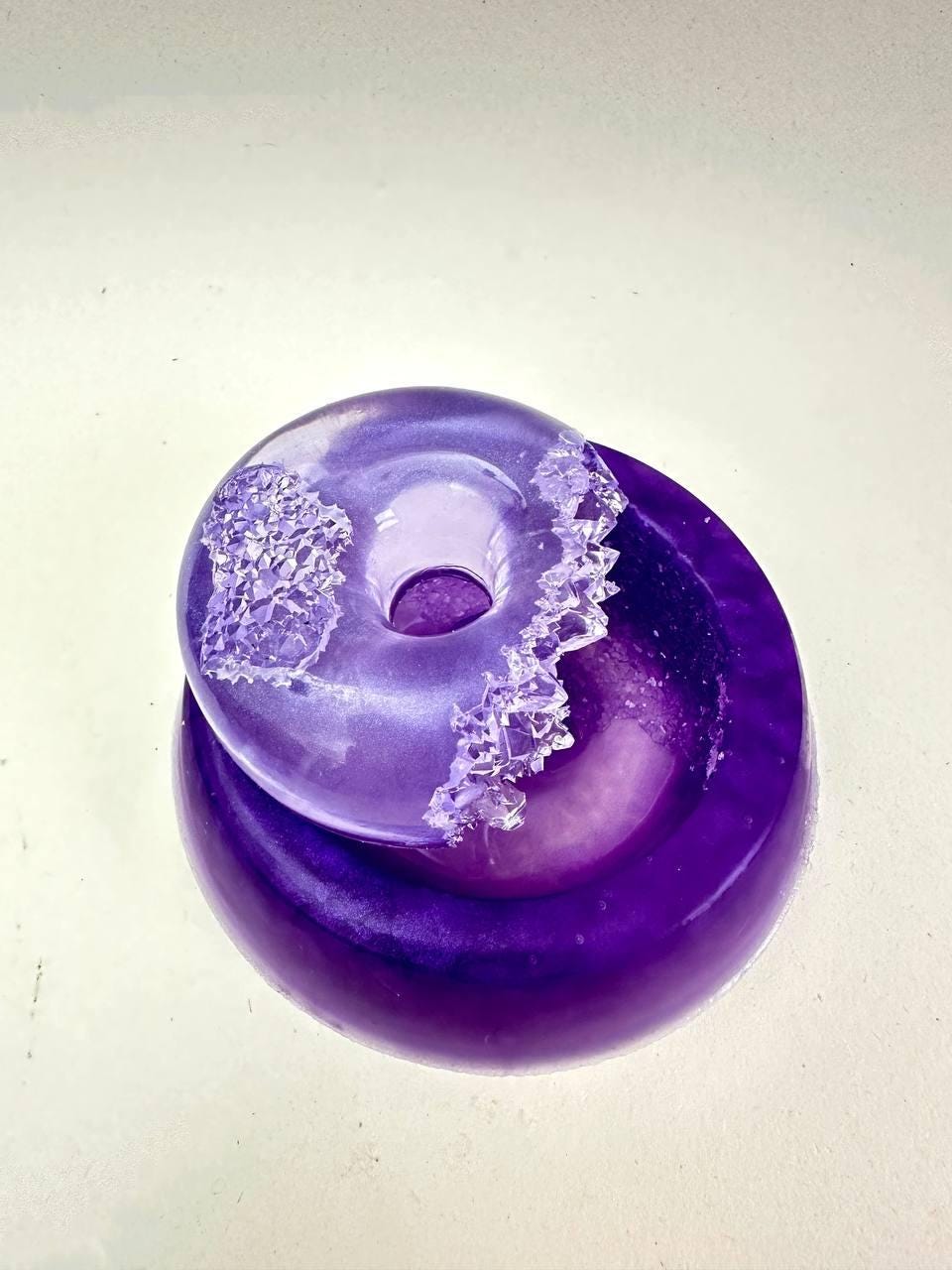 Sparkling Elegance Crystal Donut Geode Silicone Resin Mold Resin Molds Ideas Decor Shop