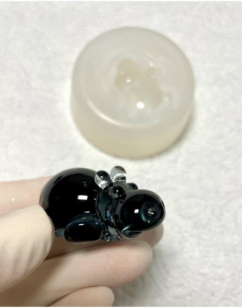 Hippo Figurine Silicone Mold for Resin Art Miniature Hippo Figurine Resin Molds Ideas Decor Shop