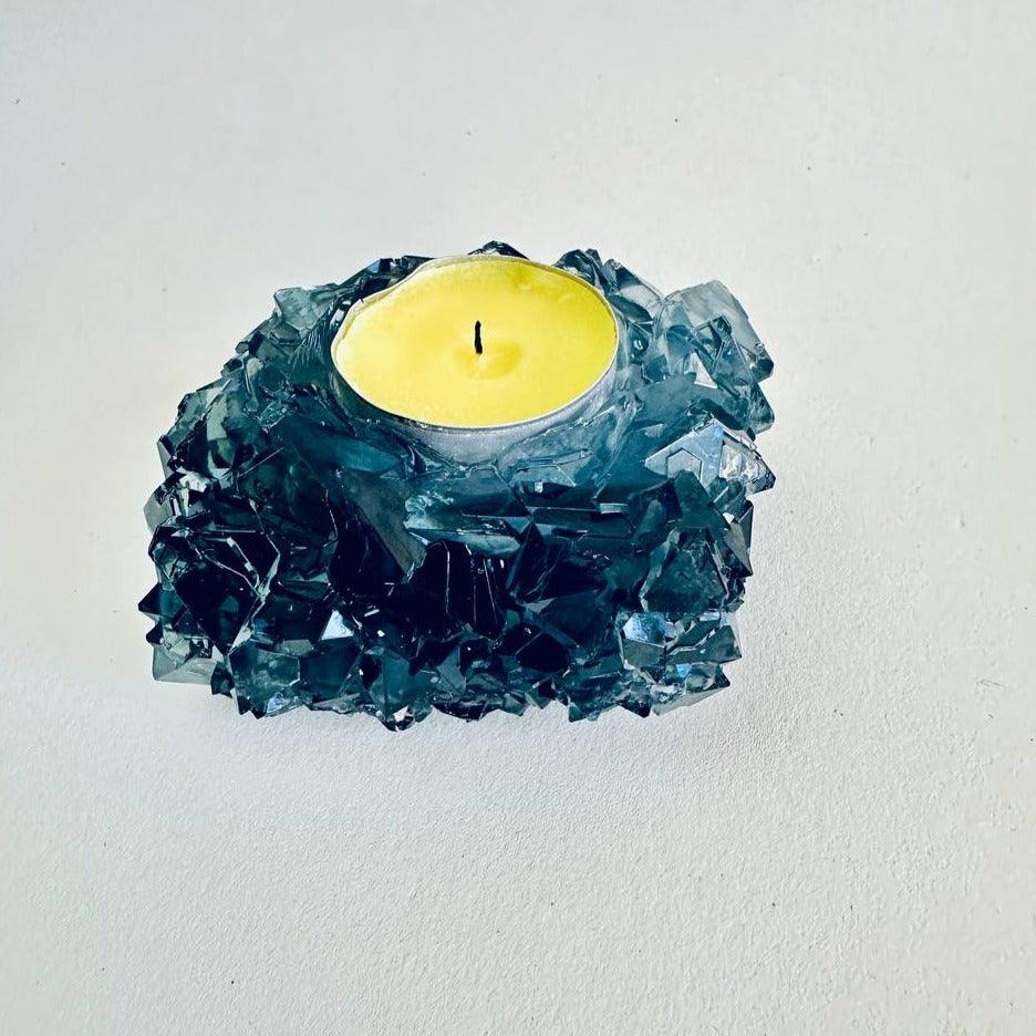 Square Handmade Crystal Tea Light Holder Mold for Resin Art Resin Molds Ideas Decor Shop