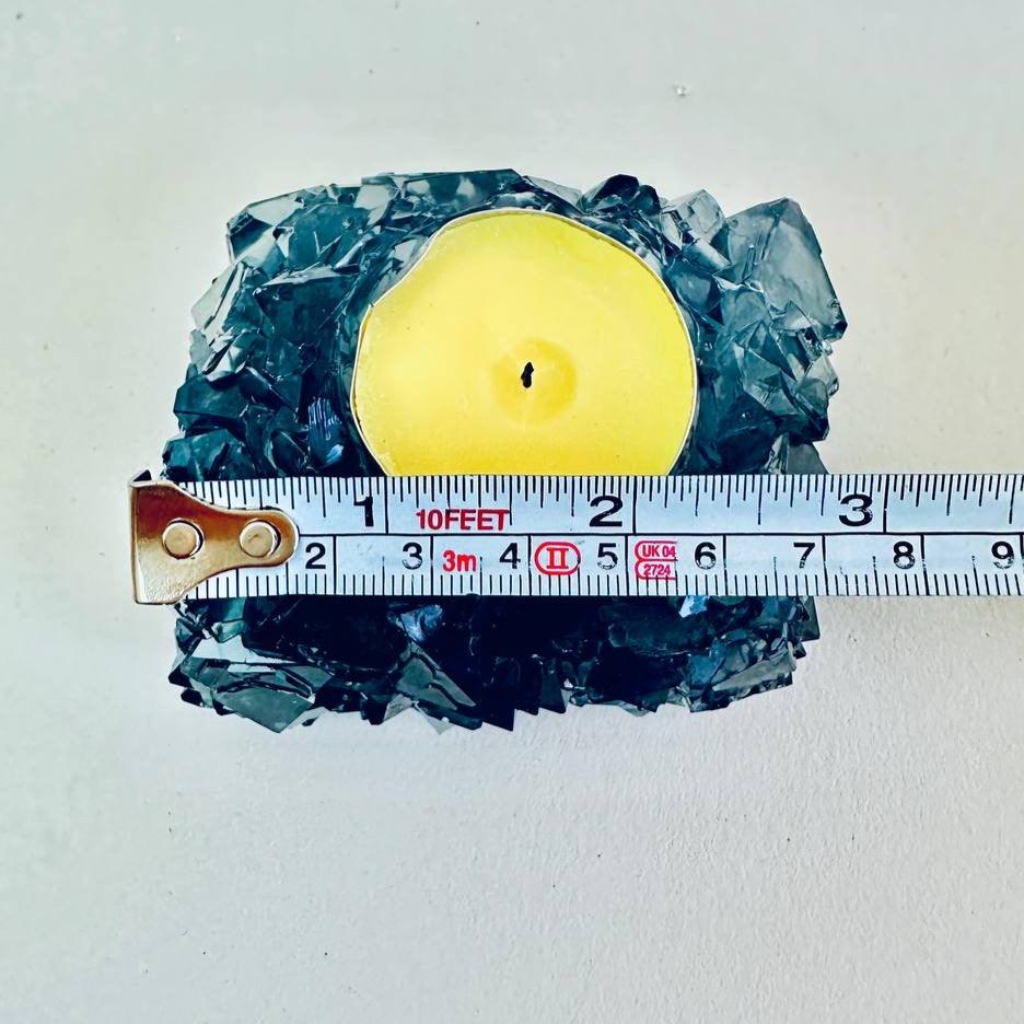 Square Handmade Crystal Tea Light Holder Mold for Resin Art Resin Molds Ideas Decor Shop