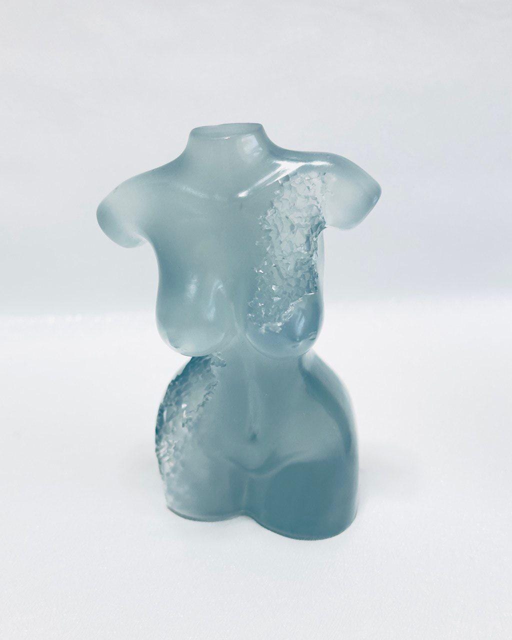 Geode Crystal Lady Body Candle Mold - DIY Silicone Mold for Soap, Resin Craft Resin Molds Ideas Decor Shop