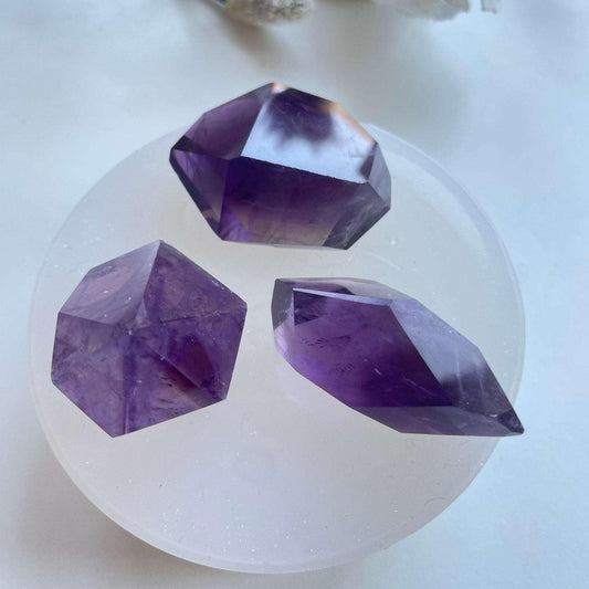 Stunning Amethyst Art and Jewelry Set with 3 Crystals Resin Molds Ideas Decor Shop Default Title