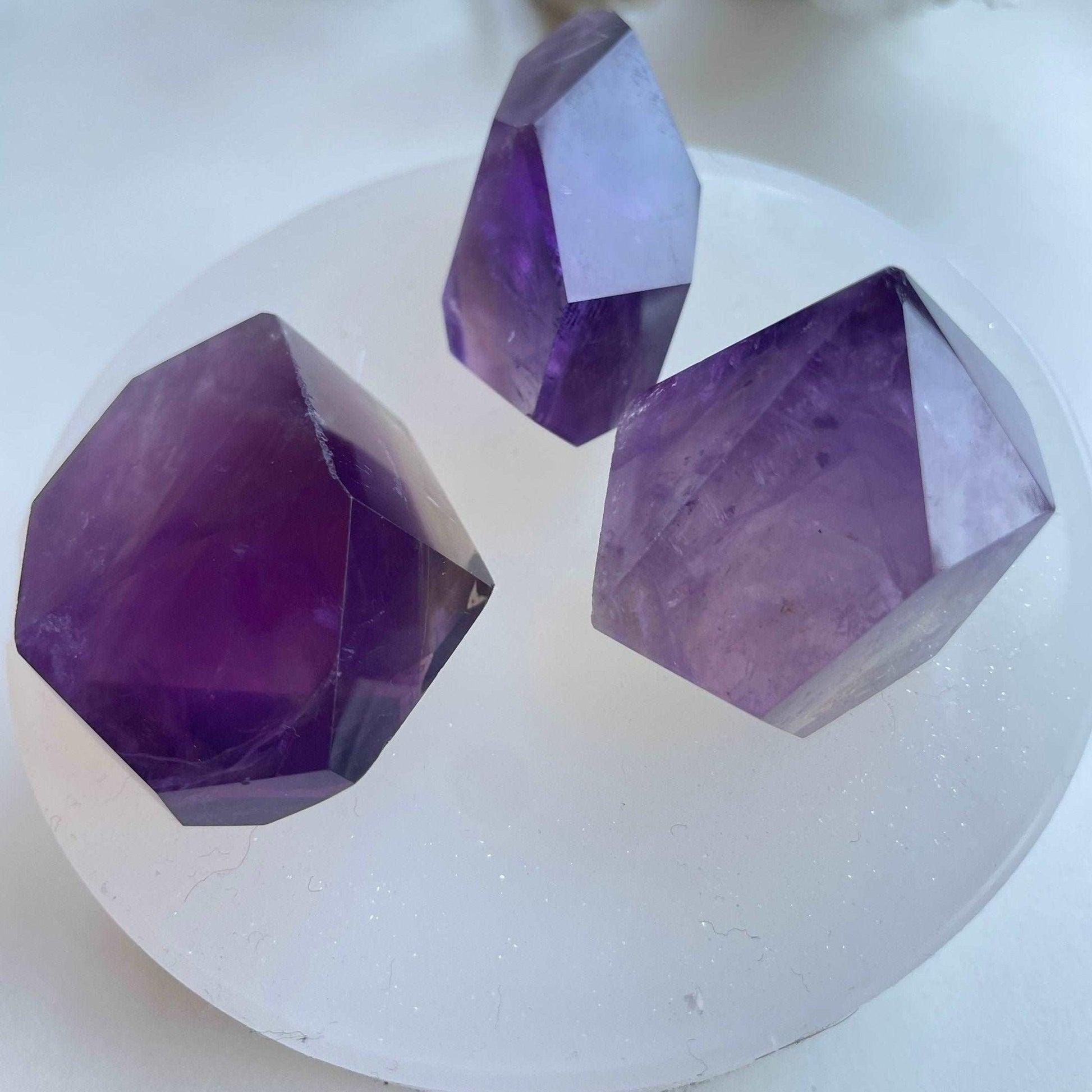 Stunning Amethyst Art and Jewelry Set with 3 Crystals Resin Molds Ideas Decor Shop