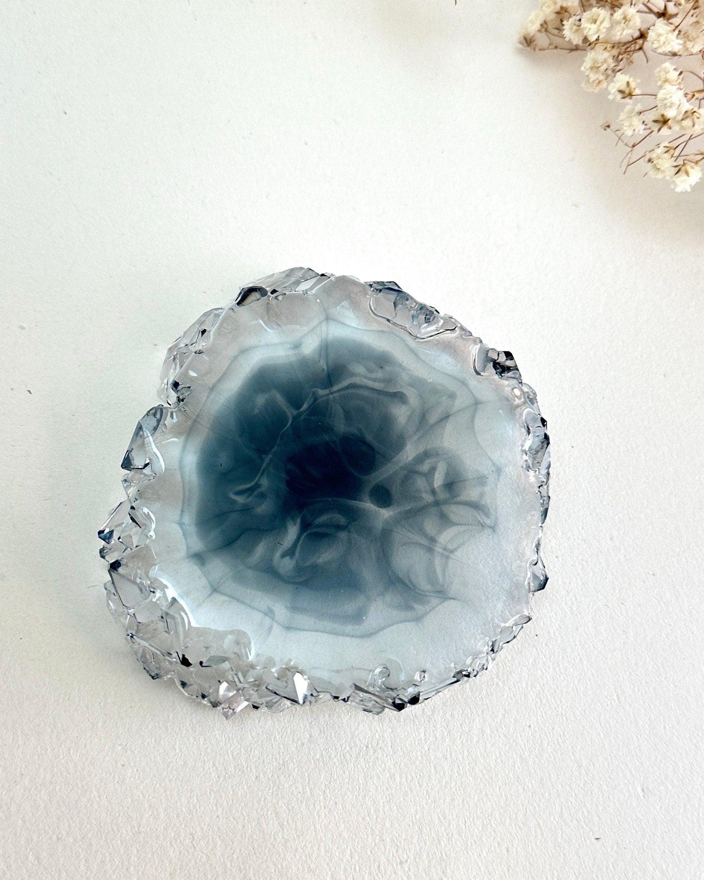 Stunning Coaster Silicone Mold with Crystal Edges Resin Molds Ideas Decor Shop