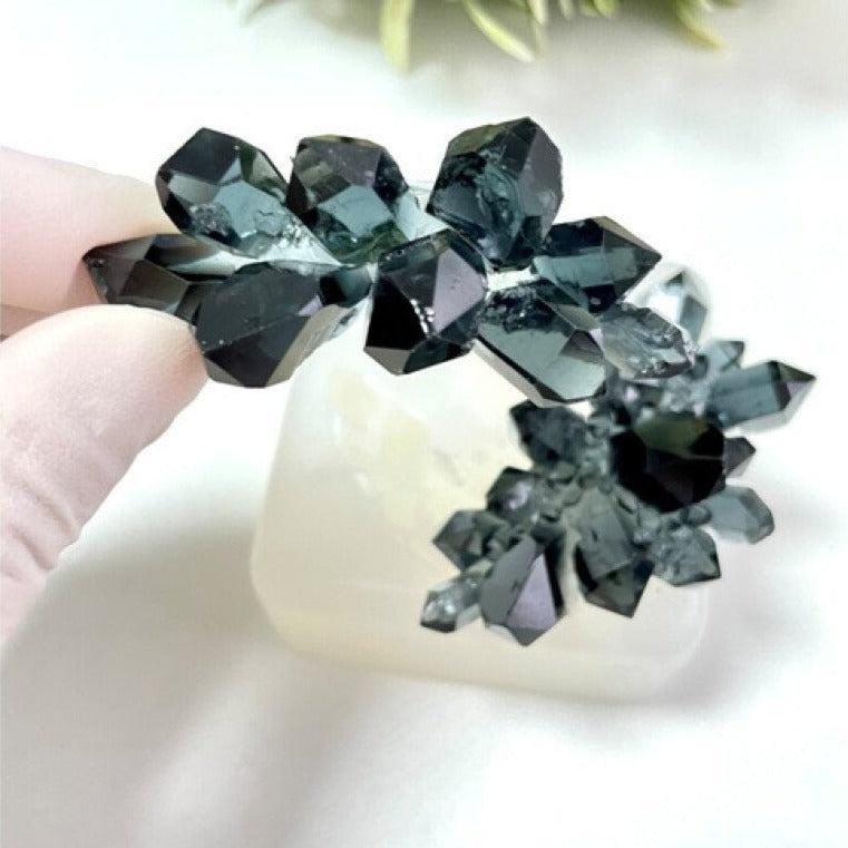 Stunning 2-Piece Crystal Cluster Mold with Little Crystals - Resin Crafting Supplies Silicone Mold Ideas Decor Shop