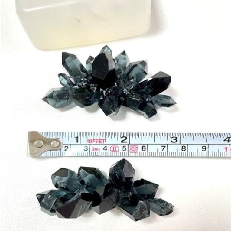 Stunning 2-Piece Crystal Cluster Mold with Little Crystals - Resin Crafting Supplies Silicone Mold Ideas Decor Shop