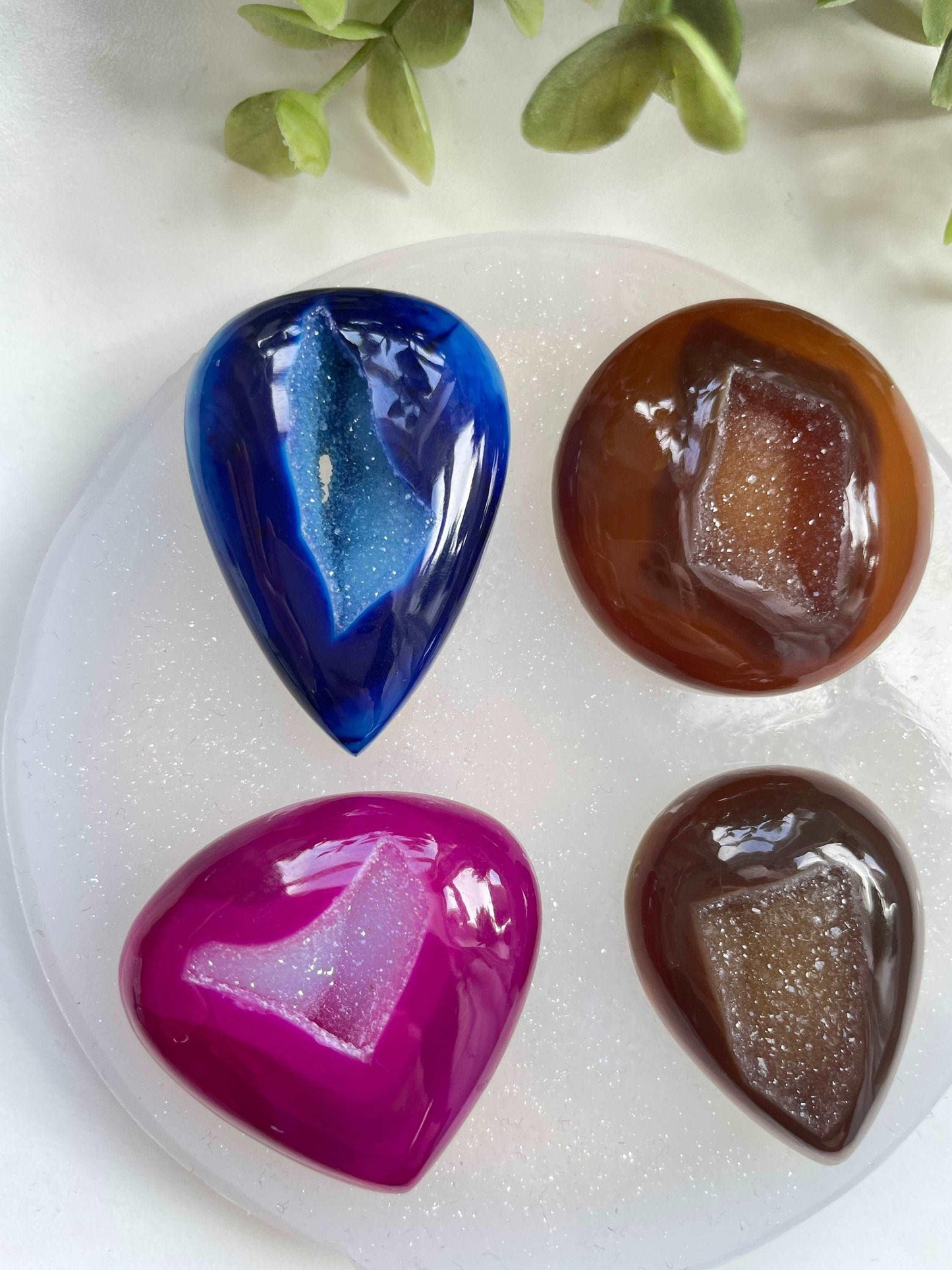 Luxury Geode Crystal Mold Set for Silicon Druzy and Crystal Clusters - Jewelry Making Supplies Resin Molds Ideas Decor Shop