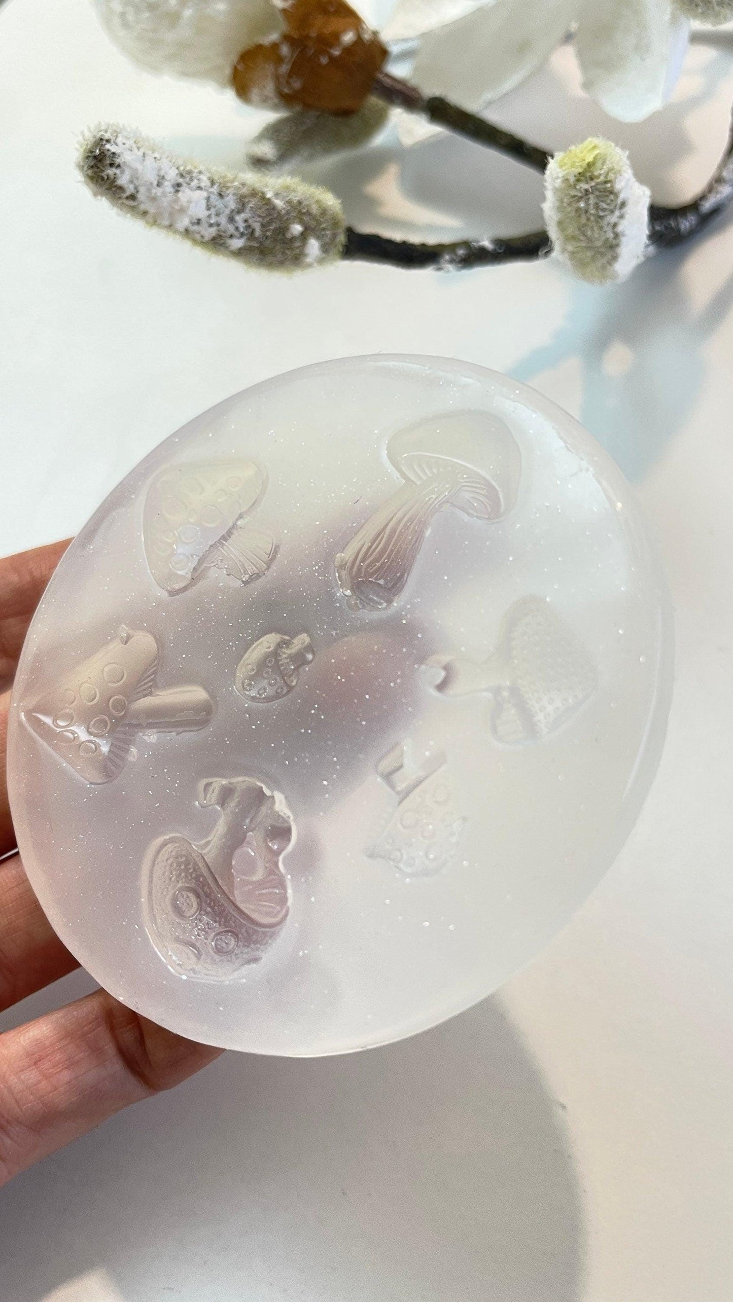 Mushroom Silicone Mold for Resin Jewelry - Craft Your Own Unique Designs Resin Molds Ideas Decor Shop
