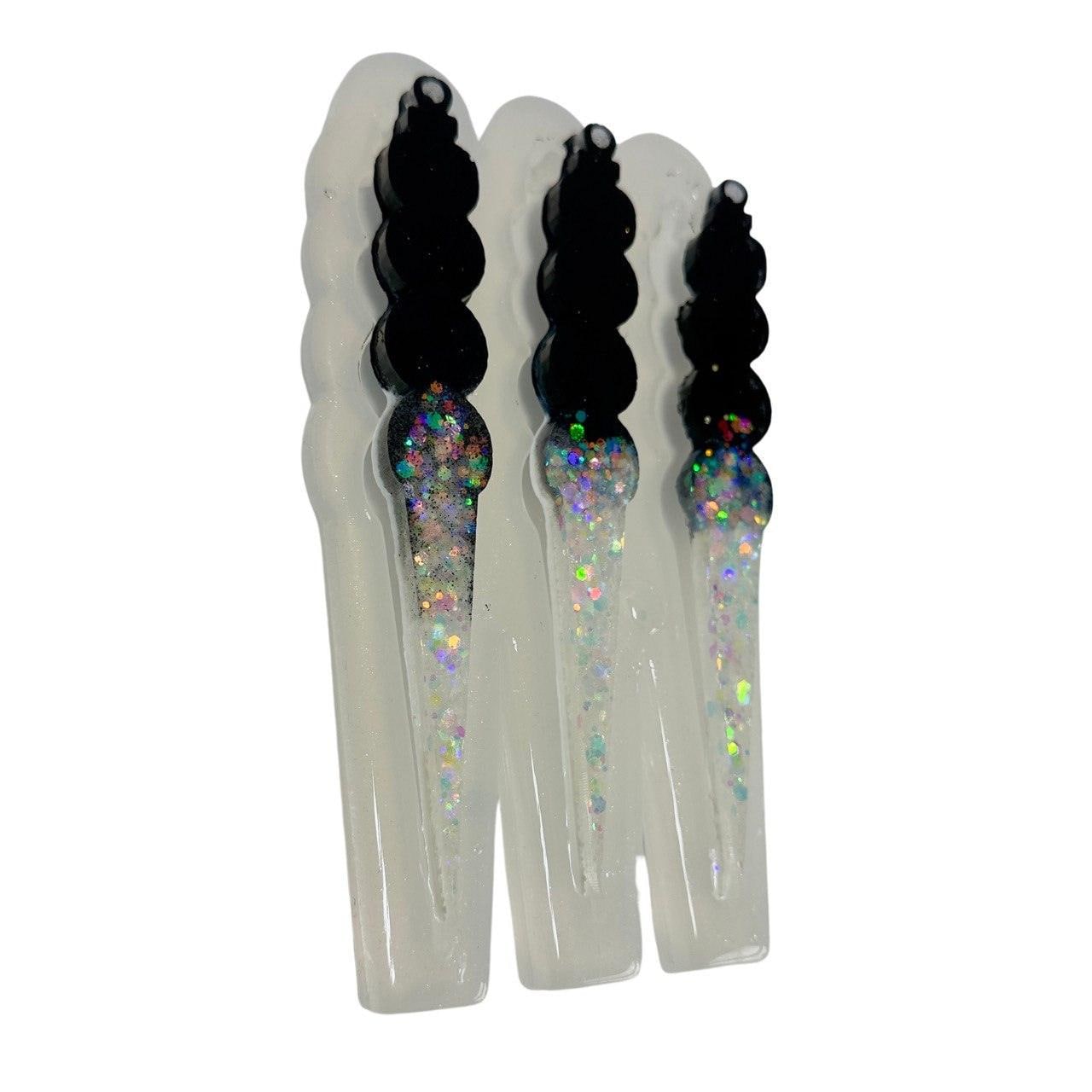 Tall Icicles Silicone Mold for Resin – DIY Winter Decor & Ornaments Silicone Mold Ideas Decor Shop