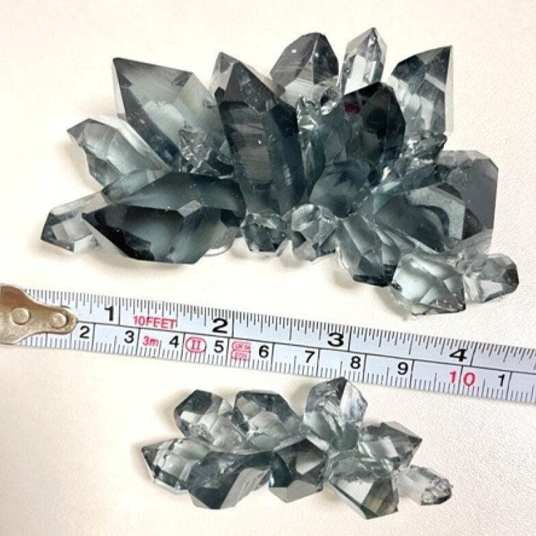 Large 2 Pc Crystal Cluster Silicone Mold for Resin Art and DIY Crafts Silicone Mold Ideas Decor Shop