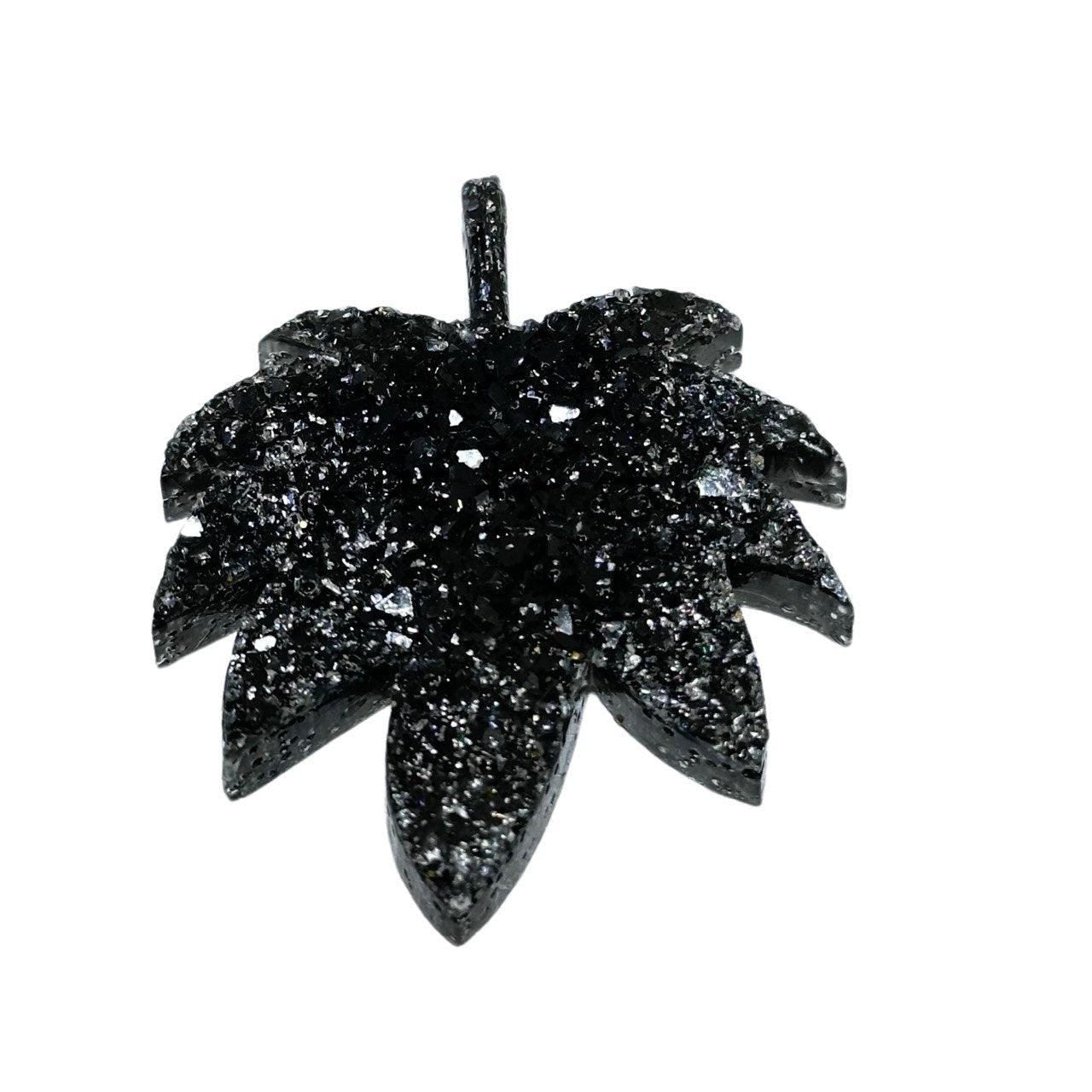 Crystal Druzy Style Leaf Silicone Mold - Resin Art Supply Resin Molds Ideas Decor Shop