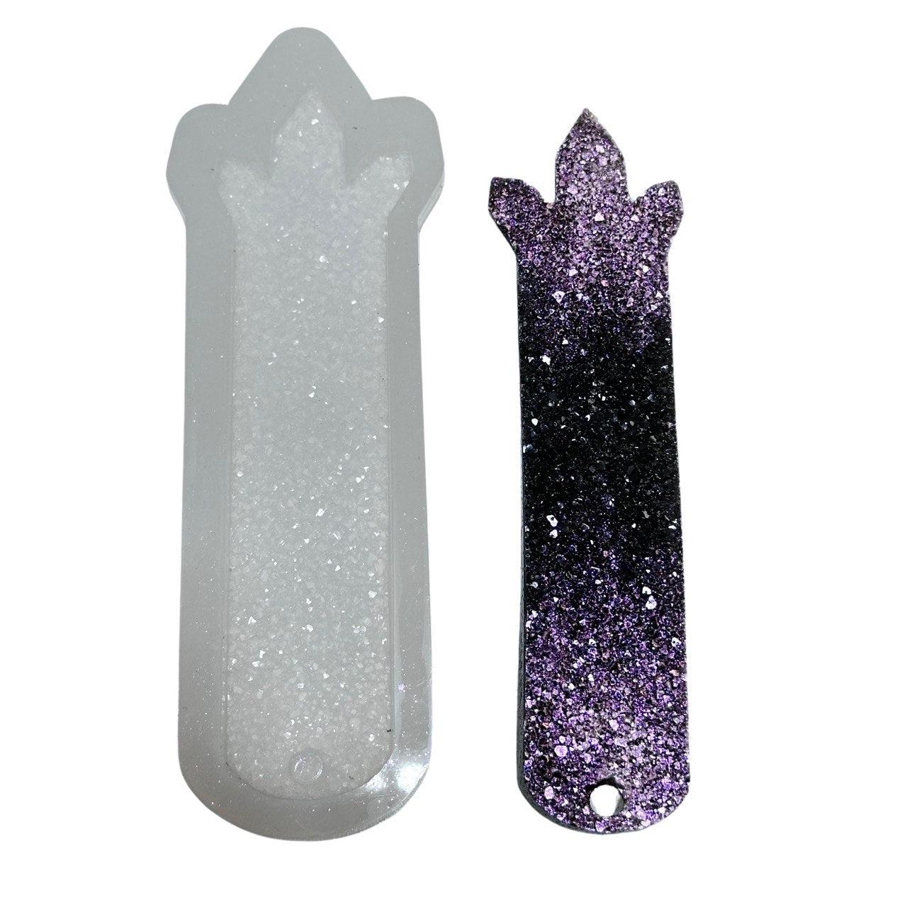 Druzy Crystal Silicone Mold for Resin Bookmarks and DIY Crafts Resin Molds Ideas Decor Shop