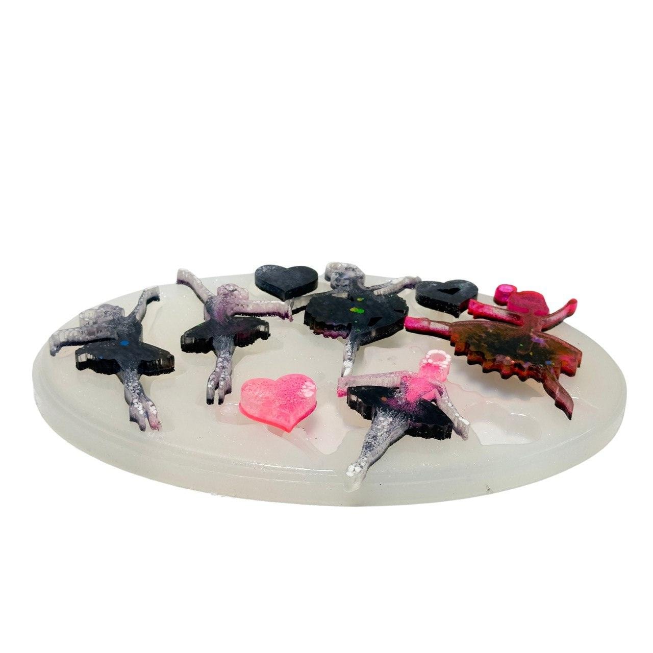 Large Silicone Ballerina Mold Set - 5-Piece - for Resin, Epoxy Art Resin Molds Ideas Decor Shop