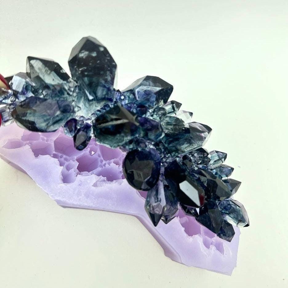Extra Large Crystal Cluster Silicone Mold for Stunning Resin Art Creations Resin Molds Ideas Decor Shop