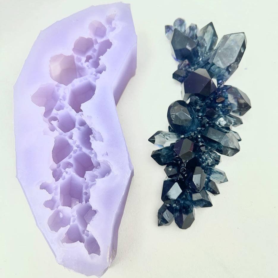 Extra Large Crystal Cluster Silicone Mold for Stunning Resin Art Creations Resin Molds Ideas Decor Shop