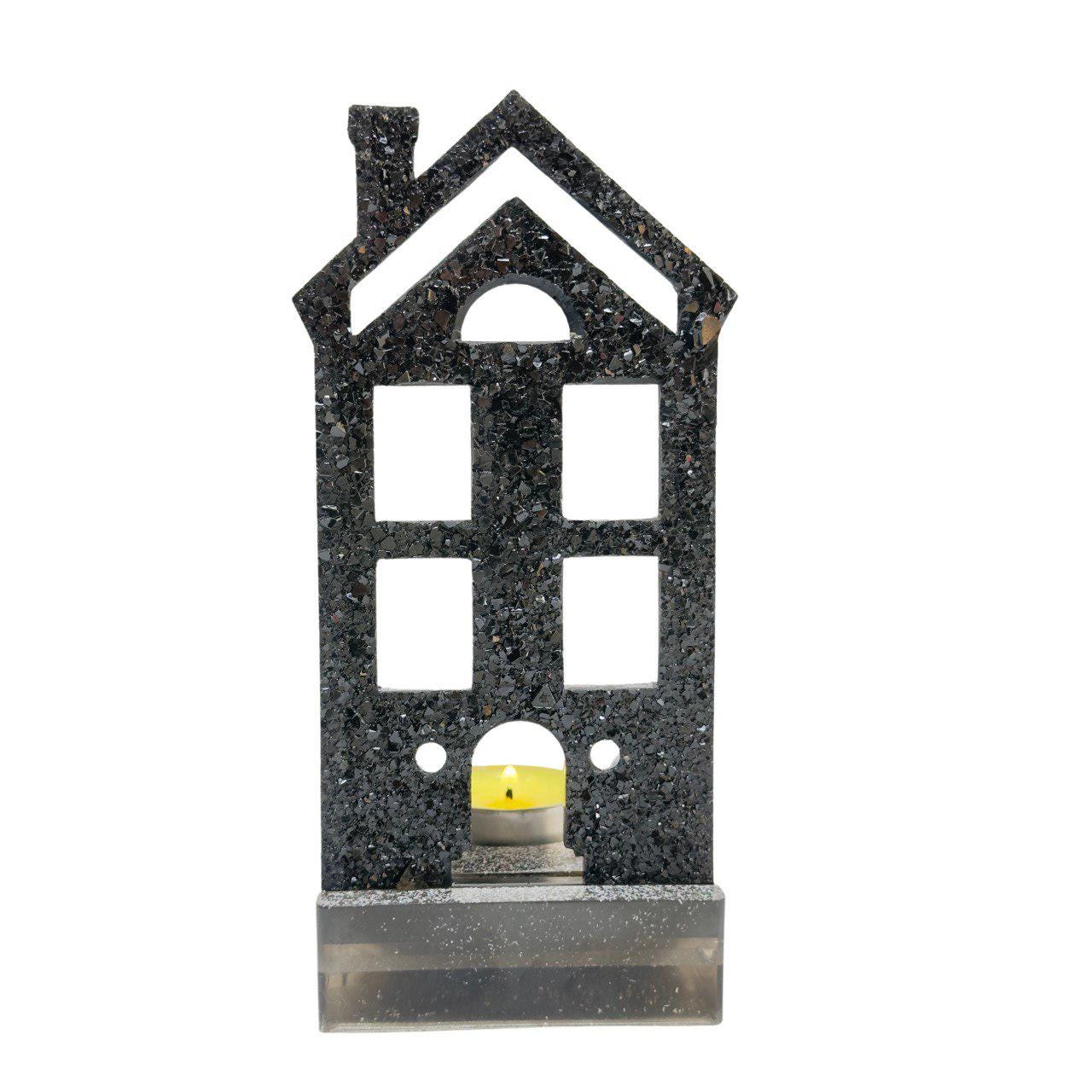 Unique Druzy House Insert for 15cm Tealight Candle Holder Resin Molds Ideas Decor Shop