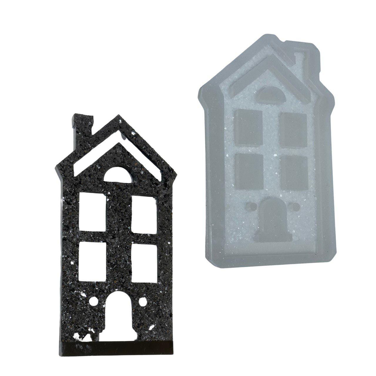 Unique Druzy House Insert for 15cm Tealight Candle Holder Resin Molds Ideas Decor Shop