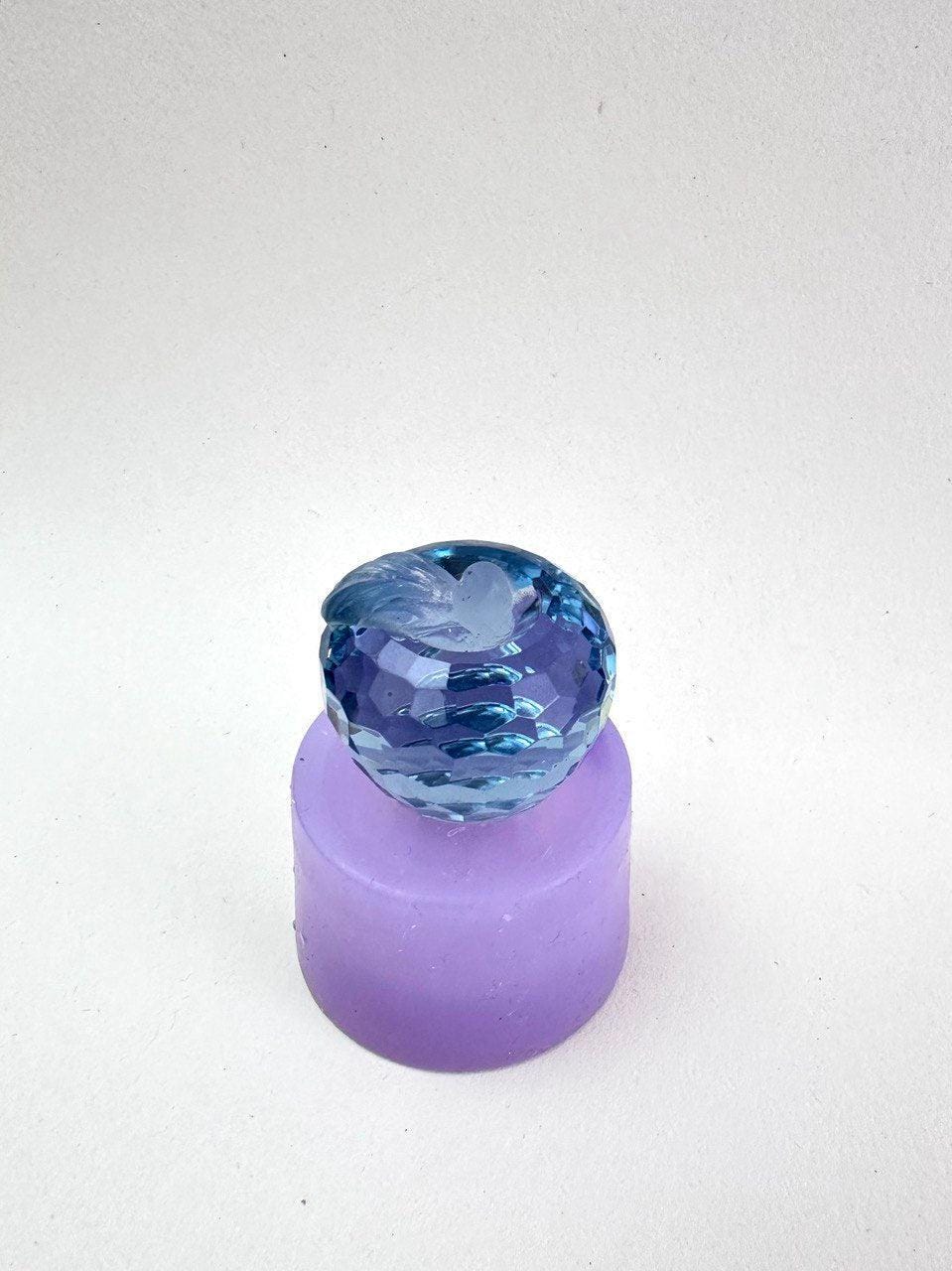 Sparkling Luxury Crystal Apple Silicone Mold for Resin and Epoxy Art Silicone Mold Ideas Decor Shop
